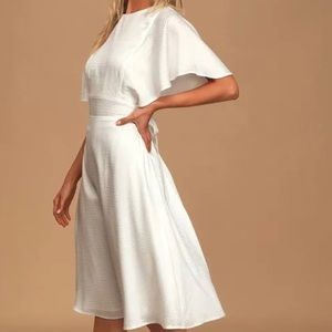 Lulu’s Cabaret Queen White Polka Dot Dress XS